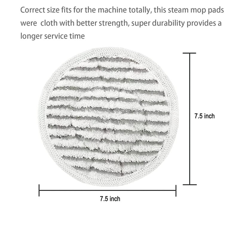 4 Pcs S6002 Scrub Mop Pads Replacement for Shark S6002UK