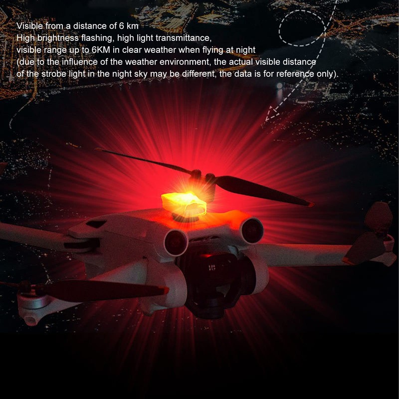 Mini 3 Pro Drone Flash, White/Red/Green Flashing, 10 Flashing Modes,