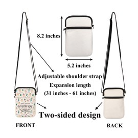 ENSIANTH Alpaca Shoulder Bag, Alpaca Gifts for Alpaca Lovers, Cell Phone Purse, Llama Gifts for Women, Alpaca Crossbody Bag, 24629 Alpaca C