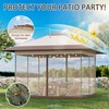 Bezeseller 13x13 Pop Up Gazebo Tent with Mosquito Netting –