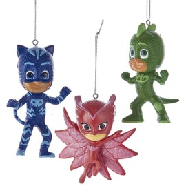 Kurt Adler PJ Masks Blow Mold Ornaments, Set of 3