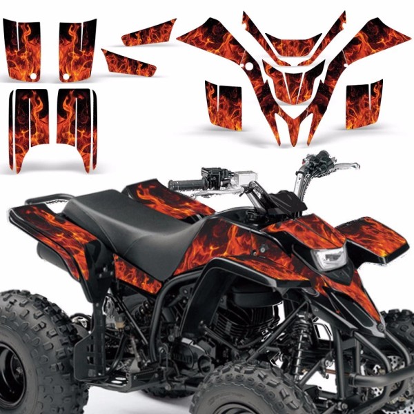 wd Yamaha Blaster 200 Decal Graphic Quad ATV Kit 1988-2005