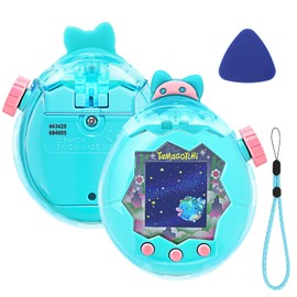 QuiExact Tamagotchi Paradise Case Cover Replacement Cap For Tamagotchi Paradise Clear Case PC Material Shock Absorption Durable Scratch Prevention Full Protection Tamagotchi Case Cute Strap Attached