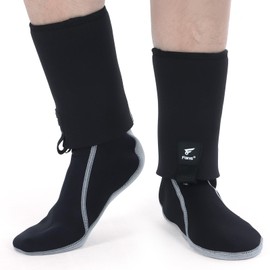 8 Fans Men's Neoprene Wading Socks for Fishing – Guard and Comfortable Wet Wader Sock, Unisex, Abrasion-Resistant, Size 7-14 (US, Alpha, Medium, Regular, Regular, Black)