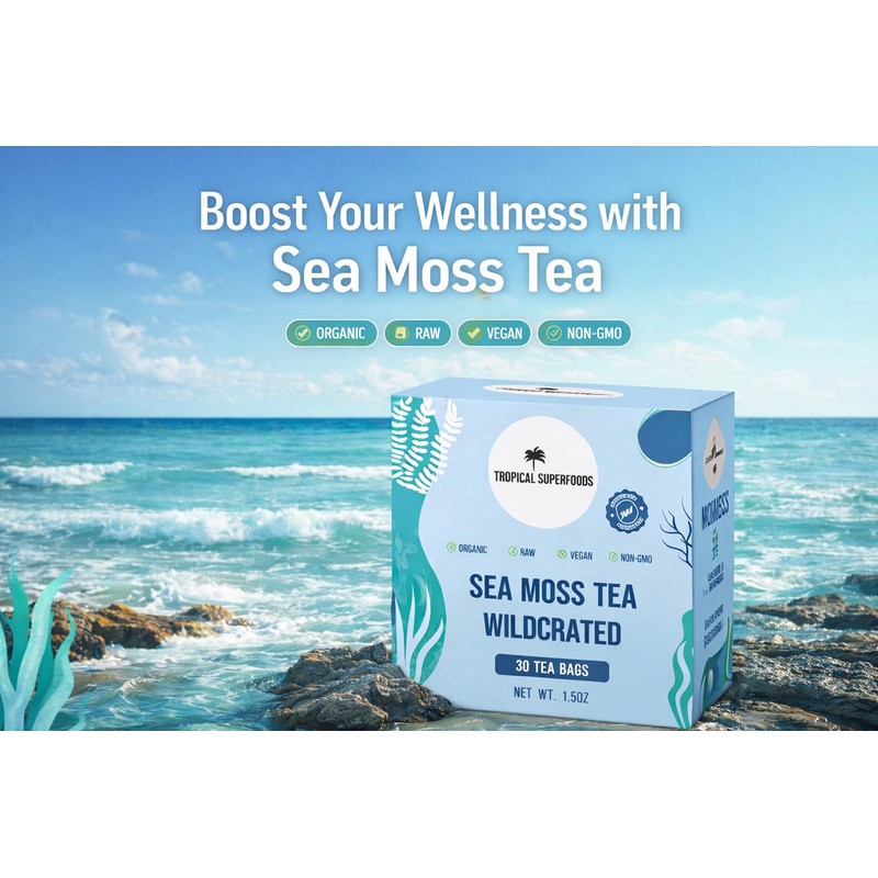 Sea Moss Tea, Pure Wildcrafted Organic Sea Moss Tea 92