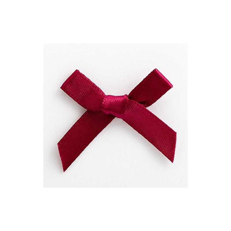 Italian Options Satin Craft Bows 100-Piece Pack, 3 cm Bow