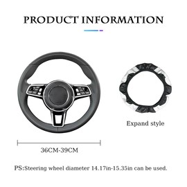 CGEAMDY Universal Car Steering Wheel Cover Non-Slip Breathable Durable Microfiber Leather Steering Wheel Cover Diameter 37-38cm Steering Wheel Protector (Green)