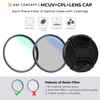 K&F Concept Nano K-Series Filter Set 62 mm UV Filter,