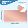 WINFOX 2 Pack 99.9% Pure Copper Sheet Plate, 200mm x