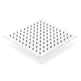 Wiltec Rain Shower Head Square 20 x 20 cm Stainless Steel