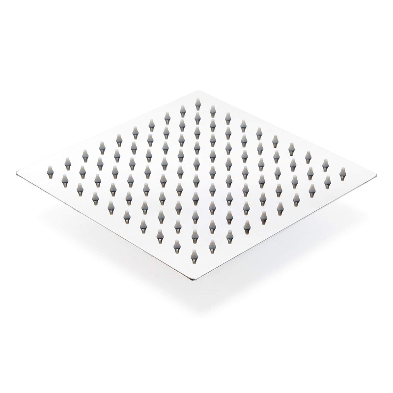 Wiltec Rain Shower Head Square 20 x 20 cm Stainless