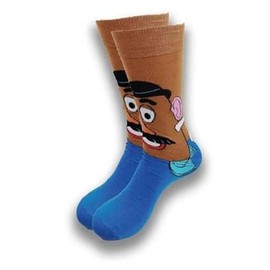 TCB Creations Potatoe Heads Cartoon Character Crew Socks