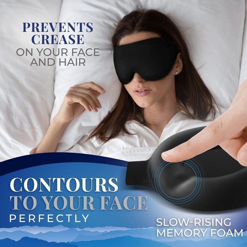 SmartRest Sleep Mask [2 Pack] - Eye Mask for Sleeping