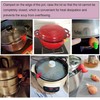 Silicone Anti-Overflow Pot Lid Holder - Heat Resistant Spill Stopper