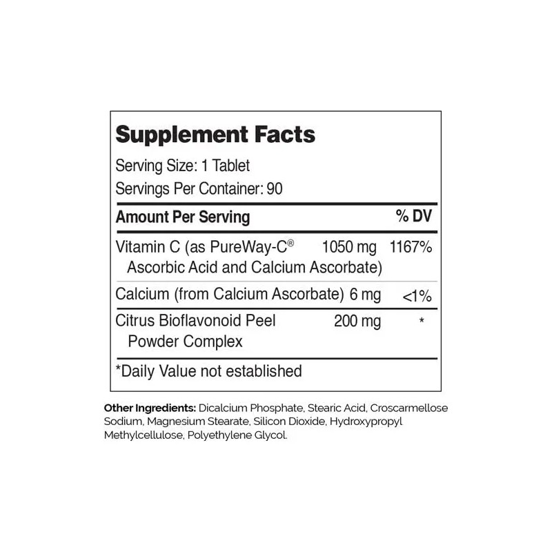 Zahler Pureway Vitamina Bioflavonoides 90tabletas Sabor