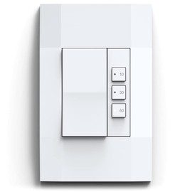 Deako Lighting Simple Timer Switch, Single Pole, Neutral Wire Required, White