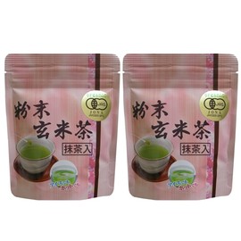 Organic Powdered Brown Rice Tea, 1.4 oz (40 g) x 2 Bags Set