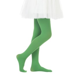 Paralinda Girls Semi-Opaque Tights 50 Den (8-10, Clover Green)