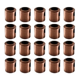 LEDSone 20Pcs Vintage Metal Cord Grip with 10mm Female Thread Cable Lock Strain Relief Screws Directly into Lampholder DIY & Light Fitting (Copper, 20 Pack)