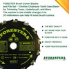 FORESTER Brush Cutter Blades - Trimmer Chainsaw Tooth Saw Blade
