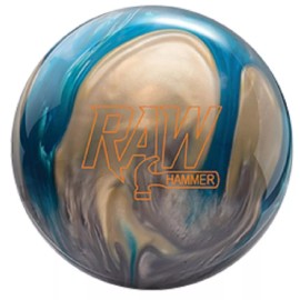Hammer 10lb Hammer RAW Pearl Reactive Bowling Ball Blue/Silver/Wh