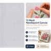 13 Mesh Needlepoint Canvas for Stitching: Rolled Mono Canvas Crease-Free
