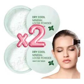 2 Polvo Mineral Cuidado Facial Translúcido Maquillaje Fijado