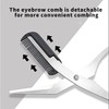 Eyebrow Trimmer Scissors, Professional Eyebrow Comb Scissors with Comb Stainless