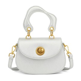 Scarleton Crossbody Bags for Women, Purses for Women, Satchel Shoulder Bag, Lightweight Gold Chain Crossbody Bag Purse, H210617 - Silver