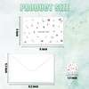 Floral Thank You Cards with Envelopes and Stickers (20 pack