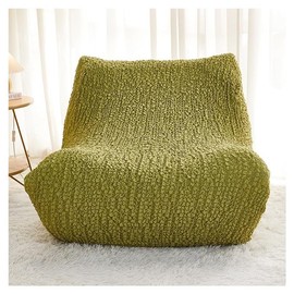 Fireside Chair Cover, Stretch Armless Lounge Chaise Slipcover Lazy Floor Sofa Couch Furniture Protector Bean Bag Couch Cover with Elastic Bottom for Living Room Bedroom (Color : #41)