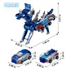 Collision Transforming Dinosaur Car Toy, Magnetic Dinosaur Transformer Car for