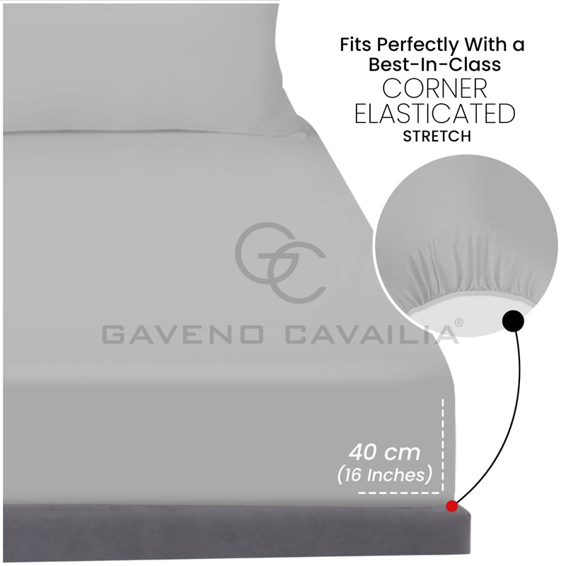 Extra Deep Fitted Sheet King Size - Non Iron &