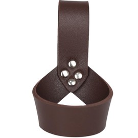 YYKSYDPT Men’ Medieval Scabbard Belt Accessories Renaissance Knight Leather Medieval Sword Holder Viking Costume LARP Accessories (Brown)