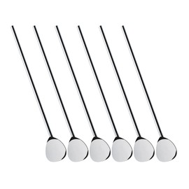 Cilio Cocktail Spoons with Straw Set of 6