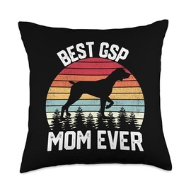 German Shorthaired Pointer Best GSP Dog Mom Mothers Day Mama Throw Pillow