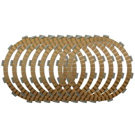 Road Passion Clutch Friction Plates 8 pcs for Harley Dyna Breakout/Super Glide/Cross Bones/Convertible/Glide Sport/Street Bob/Fat Bob/Low Rider/Switchback