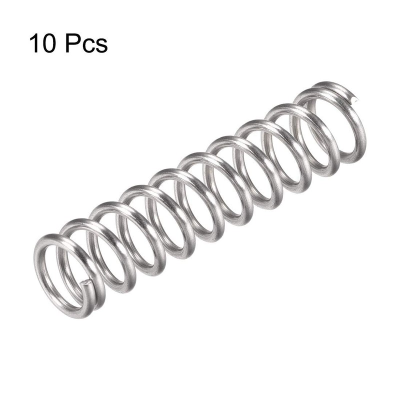 TA-VIGOR 10Pcs Extended Compressed Spring, 12mm OD,1.6mm Wire Size,50mm Length