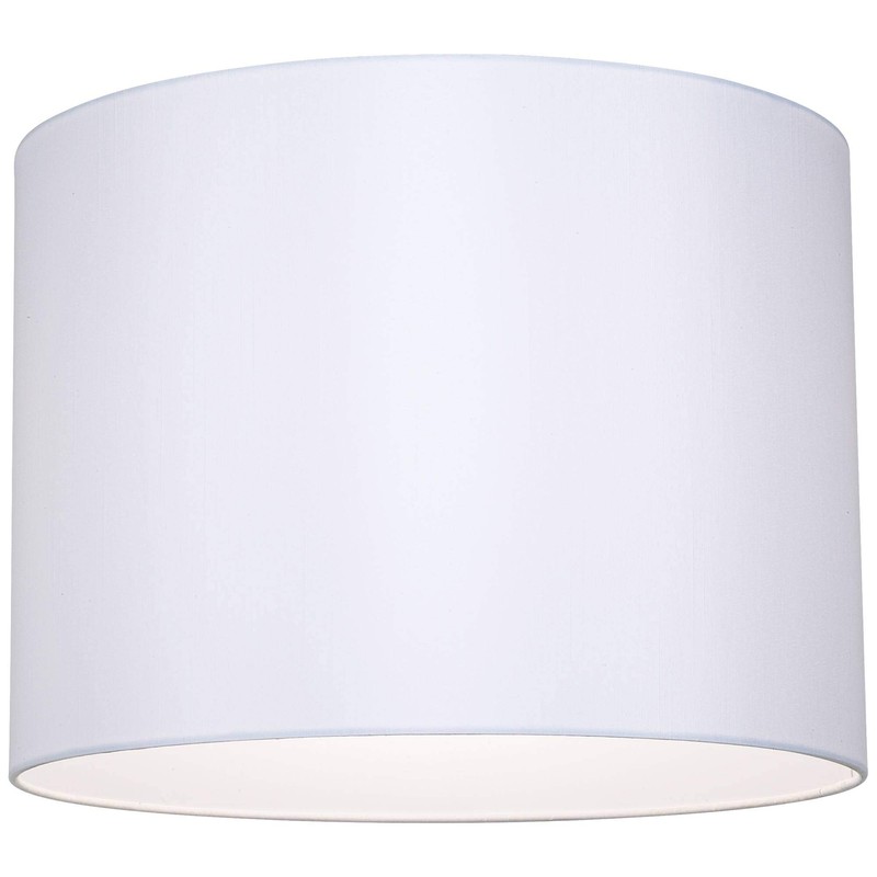 White Hardback Large Drum Lamp Shade 16" Top x 16"