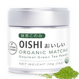 Matcha Konomi Oishi Matcha 30 G - Matcha Orgánico de Grado Latte - Primera Cosecha - Matcha Japonés Premium - Lattes, Batidos, Repostería - Sin...    