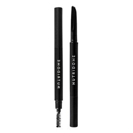 Nutridome - Automatic Eyebrow Pencil Graphite 1 Piece - Precise, Long-Lasting, Nourishing, with Castor Oil, Hair Drawing, Eyebrow Pencil with Castor Oil with a Brush and a Precision Tip
