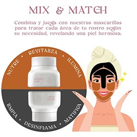 Mascarilla Facial Refrescante e Hidratante, Arcilla de Caolin, Té Verde, Arcilla Roja y Gingsen, Calendula, Descongestiona, Limpia, Energiza, Suaviza 