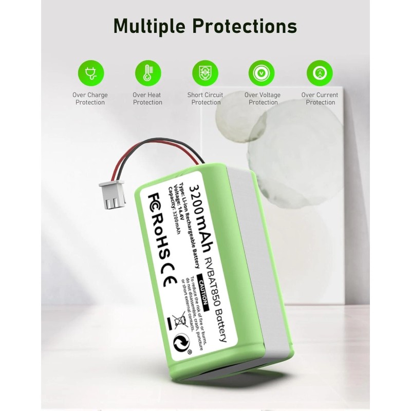 for Shark New Battery For Shark Matrix Self-Emptying Robot Vacuum