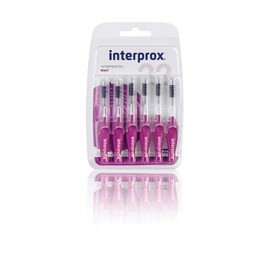 Interprox 4868623 'S Reinigung der Zahnzwischenräume Pinsel, Blister – 6, Violett