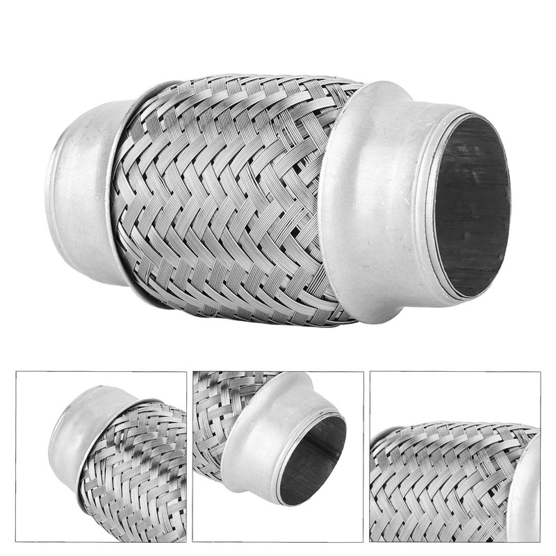 MUNEFE Flex Exhaust Pipe, Stainless Steel Exhaust Flange Repair Kit,