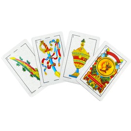Naipes españoles, juegos originales de cartas españolas, cartas Briscas Puerto Rico, baraja original española de cartas, naipes mexicanos [lámina de plata clásica de lujo] [PVC resistente al agua]