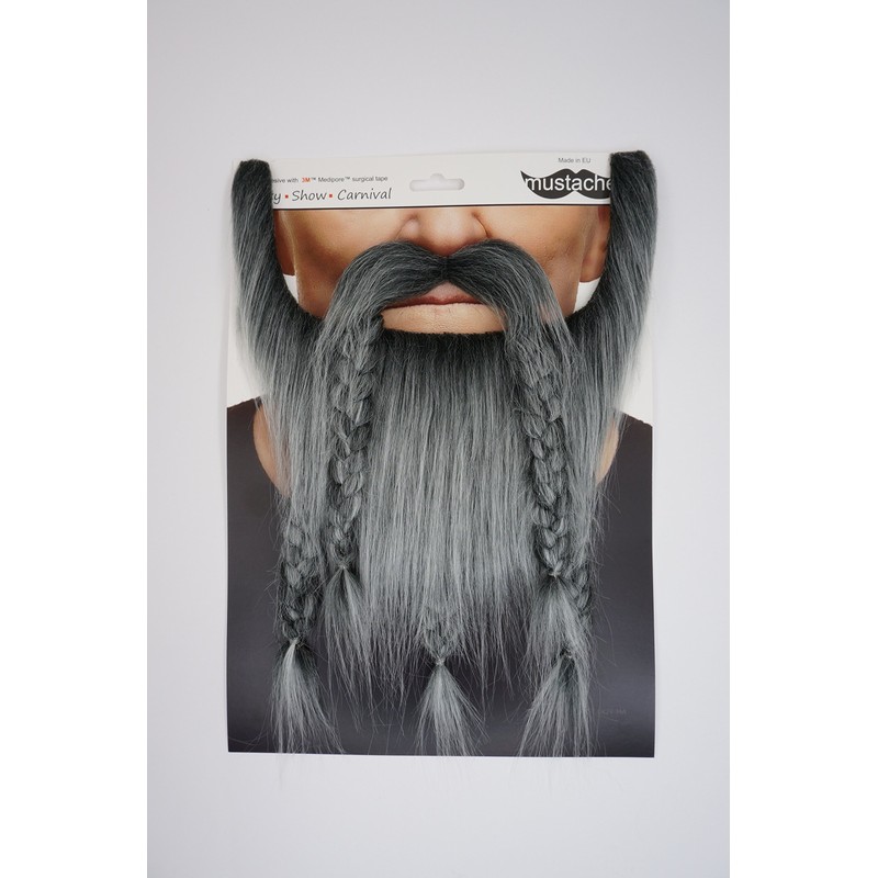 Mustaches Self Adhesive, Novelty, Viking Dwarf Fake Beard, False Facial