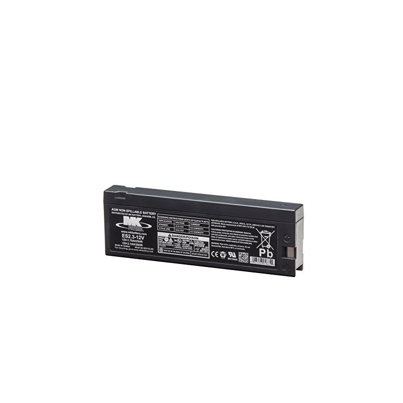 MK Battery ES2.3-12V Maintenance-Free Rechargeable Sealed Lead-Acid Battery