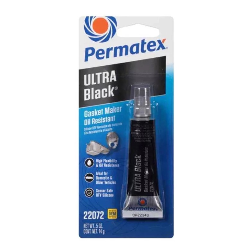 PERMATEX 22072 PERMATEX ULTRA BLACK MAXIMUM OIL RESISTANCE SILICONE GASKET
