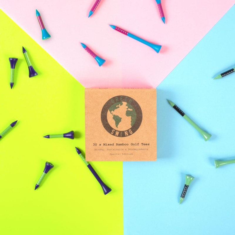 Green Swing Special Edition 70mm & 38mm Bamboo Golf Tees